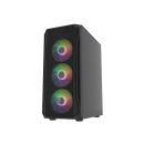 PC skriňa Fury SHOBO / Midi Tower / Transpar. / Čierna NFO-2154