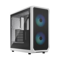 Fractal Design Focus 2 RGB White TG Clear Tint / Midi Tower / Transpar. / Čierna a biela FD-C-FOC2A-04