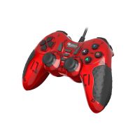 Drôtový gamepad Genesis MANGAN 200, pre PC, vibrácie, červený NJG-1425