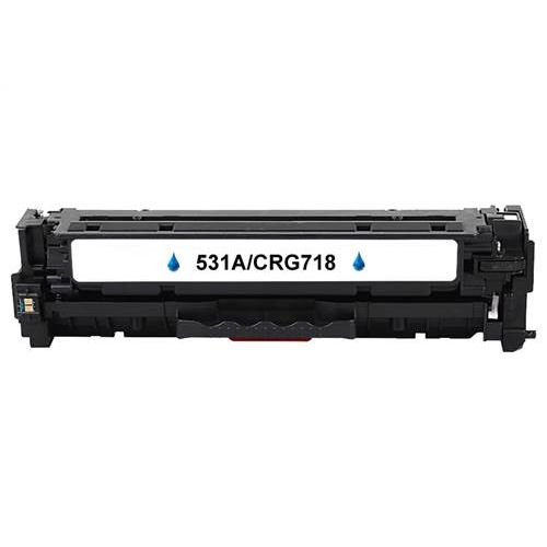 Kompatibilný toner pre HP CC531A / CE411A / CF381A / Canon CRG-718 Cyan 2800 strán