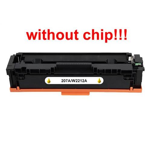 Kompatibilný toner pre HP 207A / W2212A-No Chip! Yellow 1250 strán POZOR kazeta bez čipu