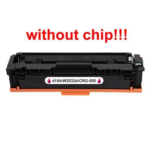Kompatibilný toner pre HP 415A / W2033A / Canon CRG-055-No Chip! Magenta 2100 strán POZOR kazeta bez čip