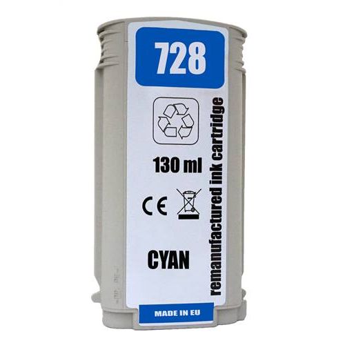 Renovovaná kazeta pre HP 728 (130ml) / F9J67A Cyan Premium