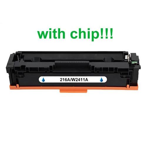 Kompatibilný toner pre HP 216A / W2411A-Plne funkčný čip! Cyan 850 strán