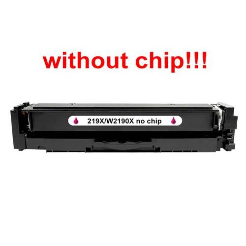 Kompatibilný toner pre HP 219X / W2193X-No Chip! Magenta. POZOR kazeta bez čipu 2500 strán