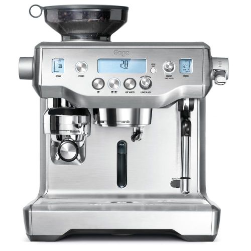 BES980BSS pákové espresso sivé SAGE