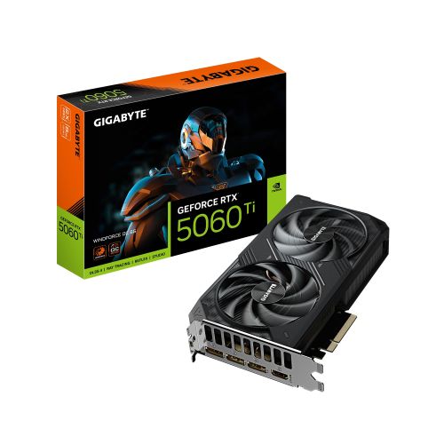 GIGABYTE GeForce RTX 5060 Ti WINDFORCE / OC / 8GB / GDDR7 GV-N506TWF2OC-8GD