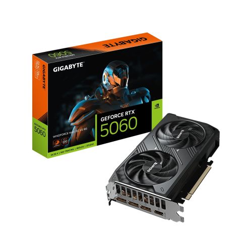 Gigabyte GeForce RTX 5060 WINDFORCE MAX V2 / Gaming / OC / 8GB / GDDR7 GV-N5060WF2MAX OCV2-8GD