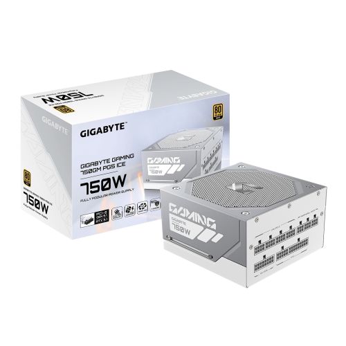 GIGABYTE GAMING 750GM PG5 ICE / 750W / ATX 3.1 / 90% / Modular / Retail GP-GME750GM PG5 ICE