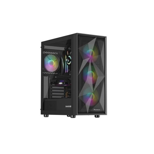 Počítačová skriňa Genesis DIAXID 605 ARGB / Midi Tower / Transpar. / Čierna NPC-2172