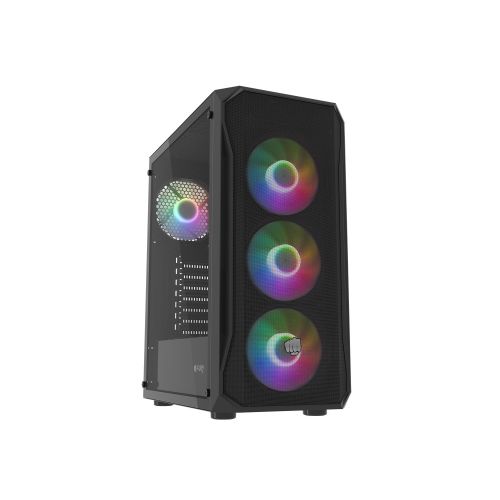 PC skriňa Fury SHOBO / Midi Tower / Transpar. / Čierna NFO-2154