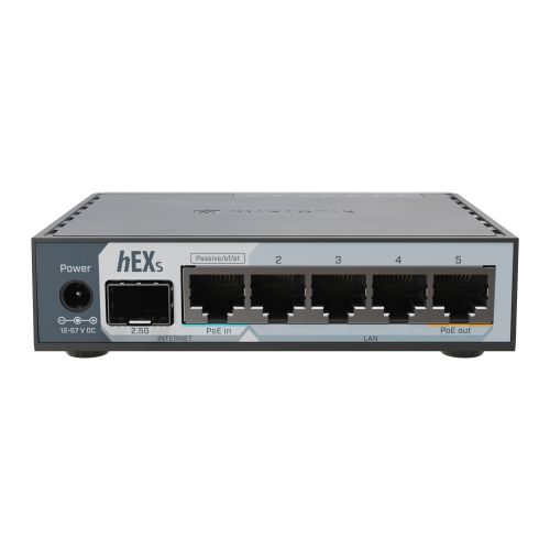 MikroTik E60iUGS, hEX S (2025 version) s RouterOS L4, desktop E60iUGS