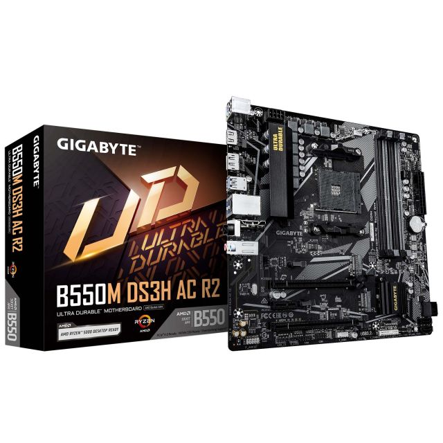 GIGABYTE B550M DS3H AC R2 / AM4 / mATX B550M DS3H AC R2