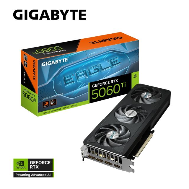 GIGABYTE GeForce RTX 5060 Ti EAGLE MAX / OC / 8GB / GDDR7 GV-N506TEAGLEMAX OC-8GD