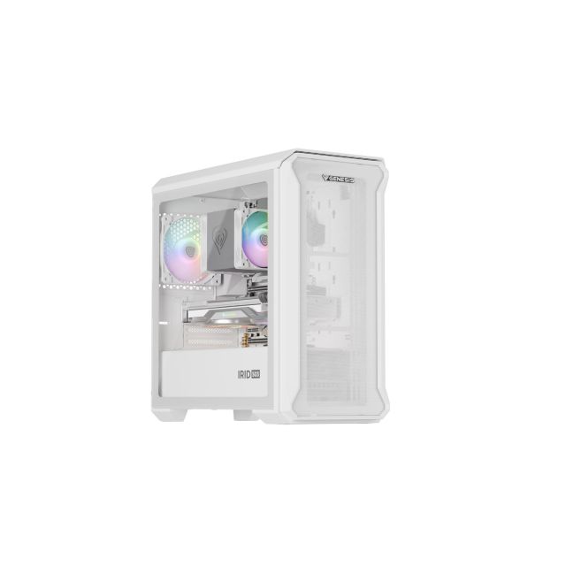 Počítačová skriňa Genesis IRID 503 ARGB LITE / Mini Tower / Transpar. / Biela NPC-2224